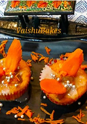 A picture of Gajar Halwa Cup cakes.