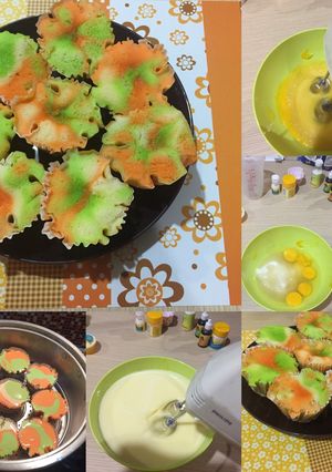 Foto resep Rainbow sponge cake ala Mommy Nickie 🌈