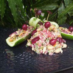 A picture of Sprouted Peanut and Sprouted Sesame Salad.