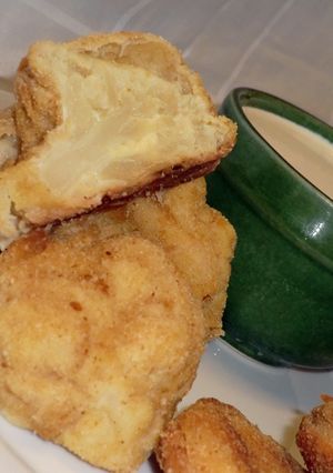Rántott karfiol recept, sütőben sütve recept fotója