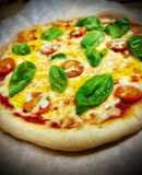 Pizza napolitana casera (masa con prefermento)