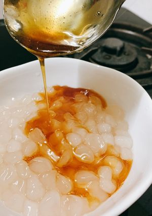 Hình của món Trân châu đường thốt nốt.