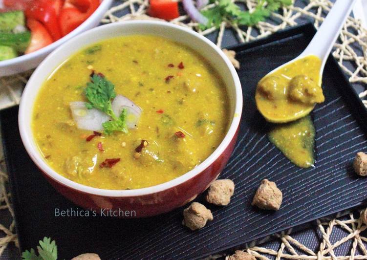 Simple Way to Prepare Award-winning Soya Nuggets Kadhi