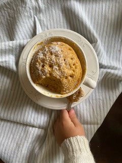 Una foto de Mug cake keto DMA fase 3 de 4 ingredientes