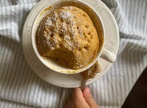 Una foto de Mug cake keto DMA fase 3 de 4 ingredientes