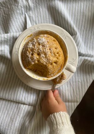 Una foto de Mug cake keto DMA fase 3 de 4 ingredientes