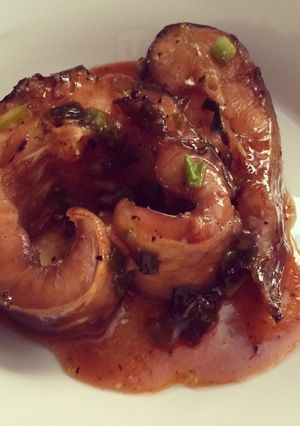 Hình của món Cá bông lau kho.