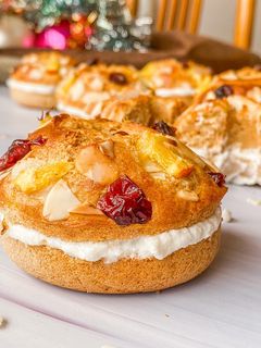 Una foto de Mini Roscones de Reyes saludables