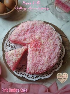 Foto resep Pink Ombre Cake