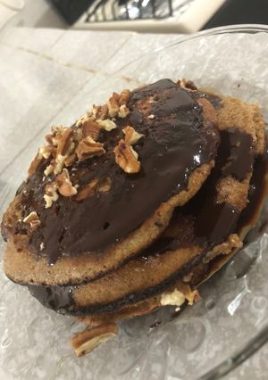 Una foto de Hot cakes con harina de almendra