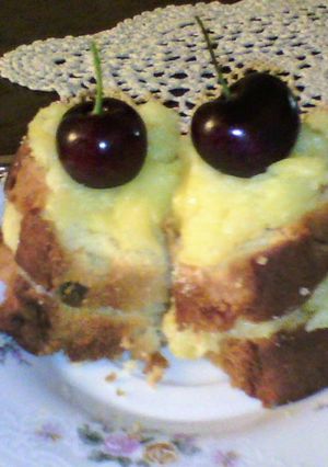 Una foto de Postre con budín inglés -rescate al plato ♻️(⁠｡⁠•̀⁠ᴗ⁠-⁠)⁠✧