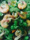 Tumis pare udang pedes