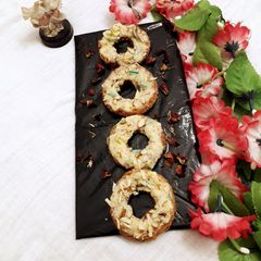 A picture of Bread-malai ghever.