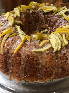 Una foto de Pudín de naranja y amapola