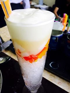 Hình của món Sữa chua thạch hoa quả.