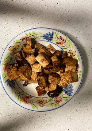 醬醋香菇豆腐（全素） 的食譜成品照片