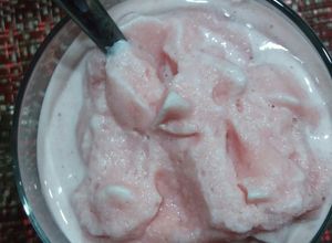Una foto de #Mercado Milk shake o frappé de sandía