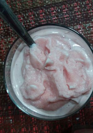 Una foto de #Mercado Milk shake o frappé de sandía
