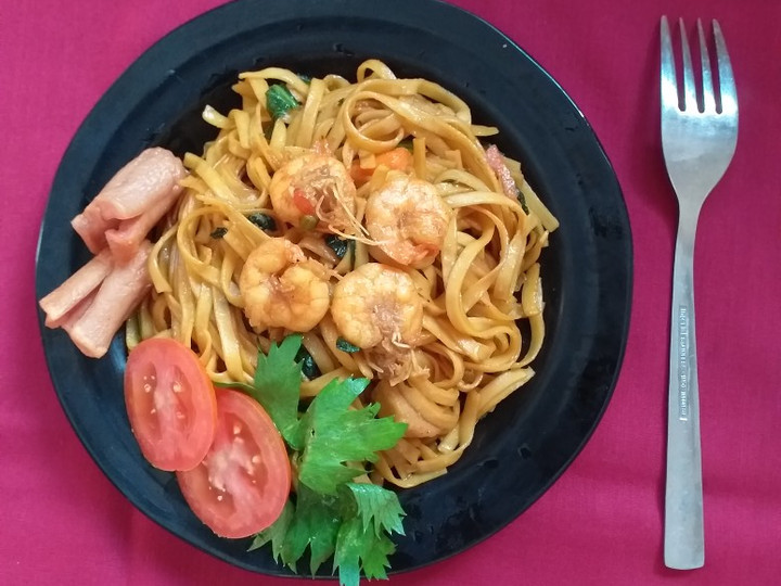 Resep Mi goreng udang yang Enak