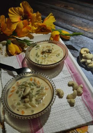 ট্রাই কালার পাস্তা পায়েস (Try cocloured pasta payesh recipe in Bengali) রেসিপির প্রধান ছবি