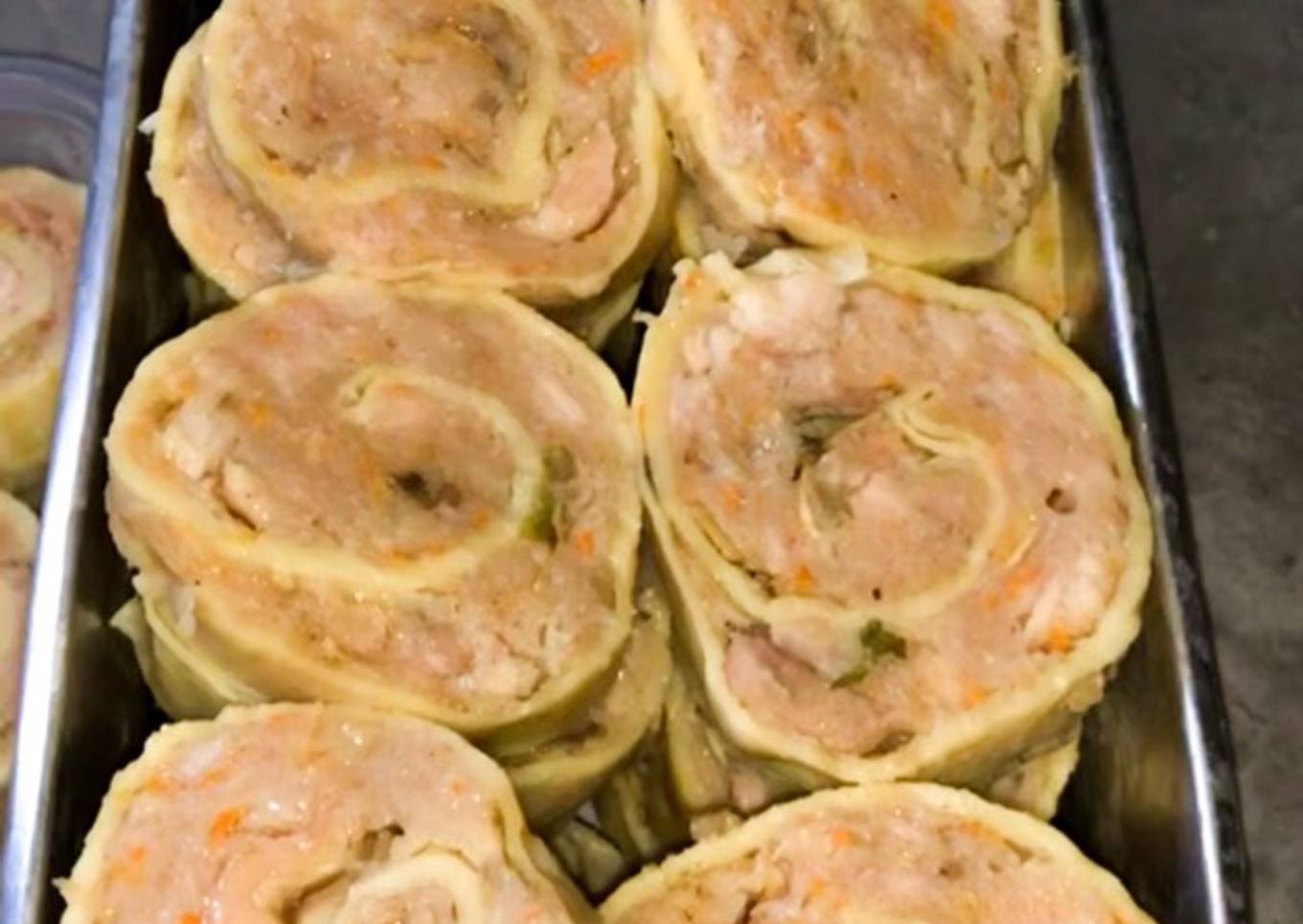Rollade ayam jamur