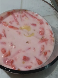 Foto resep Es susu semangka