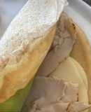 Crepe Salgado de Perú e Queijo