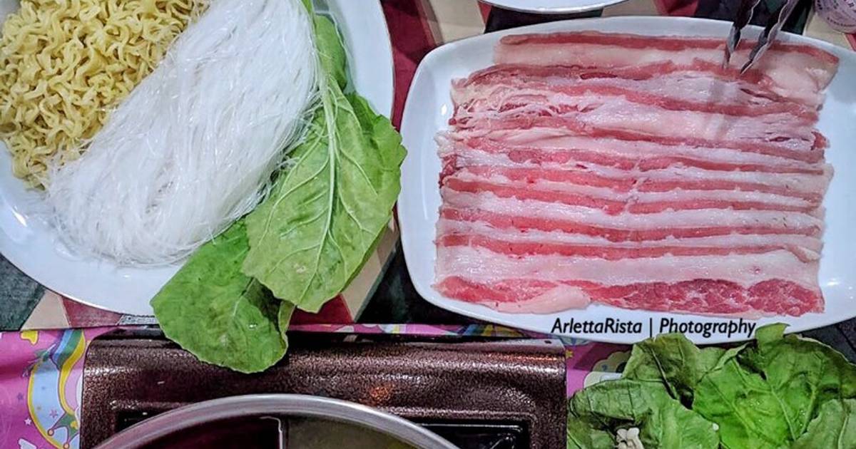 Resep Steamboat Kuah Kaldu Ayam Shabu Shabu Suki Oleh Rista Arletta