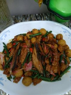 Foto resep Tumis Tempe Tongkol Tahu Bulat kecombrang Kacang Panjang