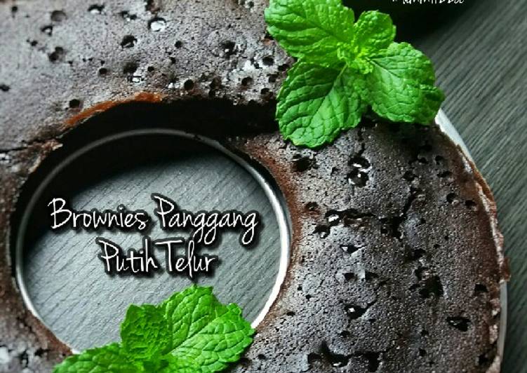 Resep 🌹 Brownies Panggang Putih Telur (No Mixer), Sempurna