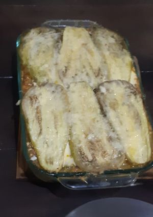 Una foto de Pastel de berenjena