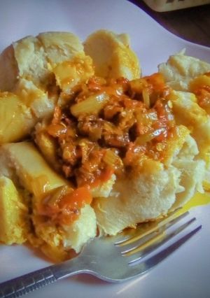 A picture of White beans pudding.
