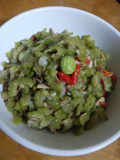 Foto resep Oseng pare teri pete