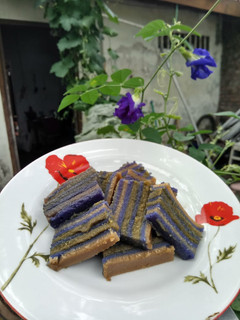 Foto resep Kue Lapis Biru Bunga Telang
