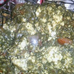 A picture of Shahi palak paneer.