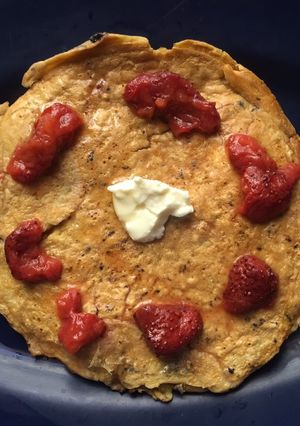 A picture of Low calorie oat pancake (sugar free).