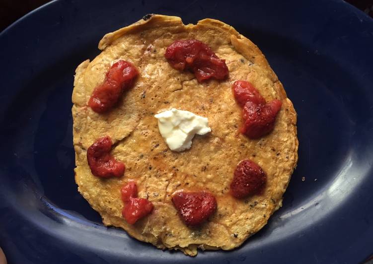 Low calorie oat pancake (sugar free)