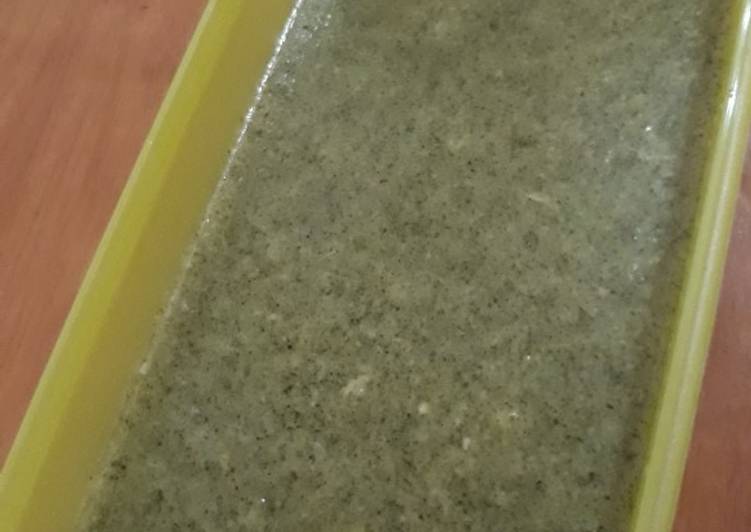 Cara Gampang Menyiapkan Puding tapai ketan hijau yang Lezat Sekali