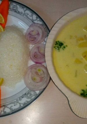 صورة لوصفة بطاطا بلبن