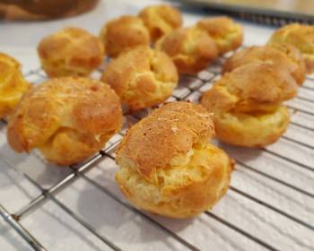 How To Serving Recipe Cheese Puffs Gougeres Very Delicious