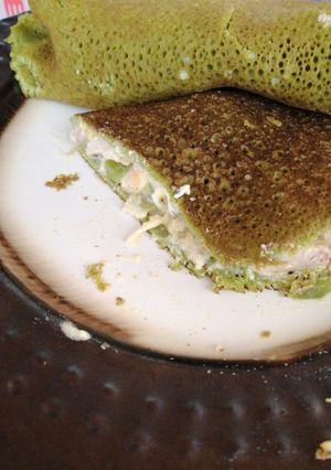 Una foto de Crepés verdes