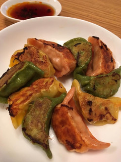 A picture of Colorful Japanese Gyoza Dumpling.