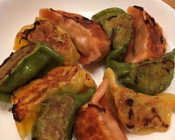 Popular Cuisine Colorful Japanese Gyoza Dumpling Delicious Steady