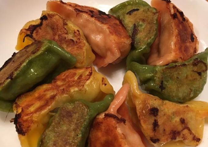 Simple Way to Prepare Speedy Colorful Japanese Gyoza Dumpling