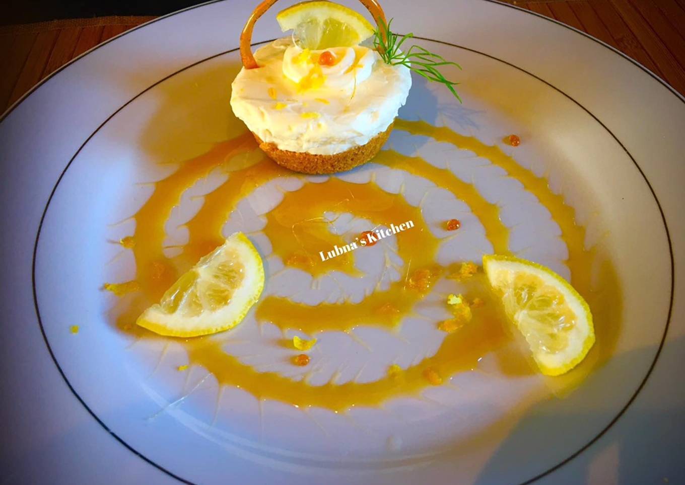 Mini lemon cheesecake: