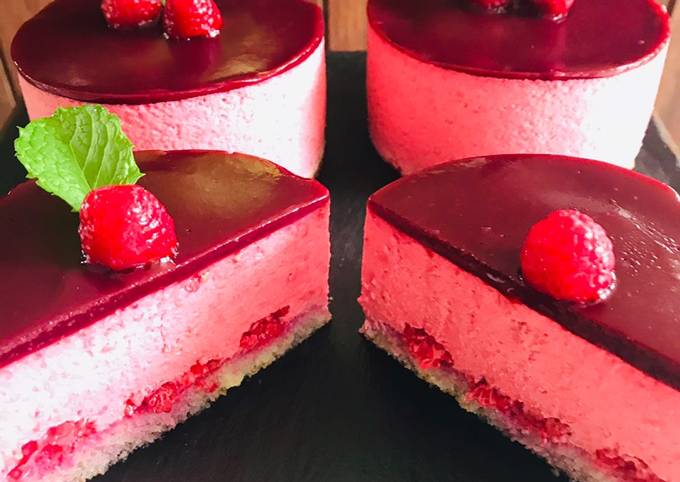 Bavarois à la framboise