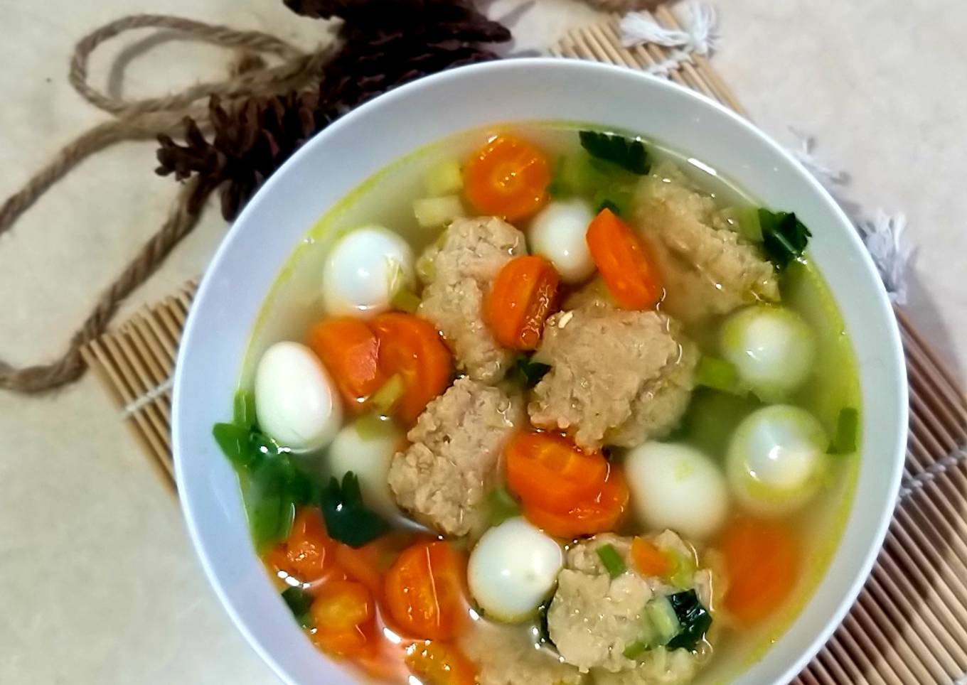 Sup Tahu Telur Puyuh ala Yuna