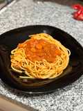 Spaghetti con Tuco Salsa de Chorizo Bombón