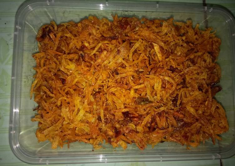 Resep: Kentang Serut Pedas Manis yang Enak