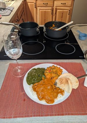 A picture of Saag Paneer.
